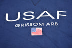 Vintage 1990s MJ Soffe USAF Graphic Sweatshirt / 90s Crewneck / Vintage Sweater / Grissom Arb / Athletic Pull Over / Made In USA