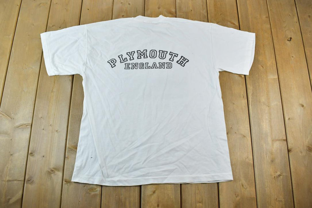Vintage 1990s Plymouth England Single Stitch T-Shirt