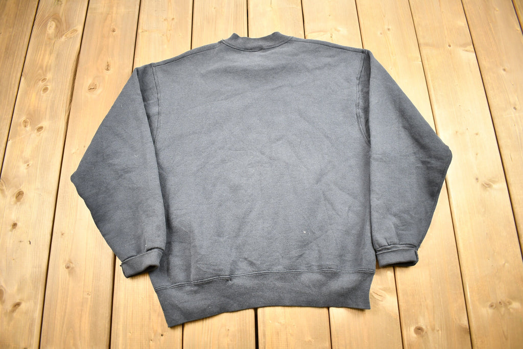 Vintage 1990s BVD Blank Black Crewneck Sweatshirt