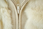 Vintage 1970s Cropped Rabbit Fur Coat Made In USA