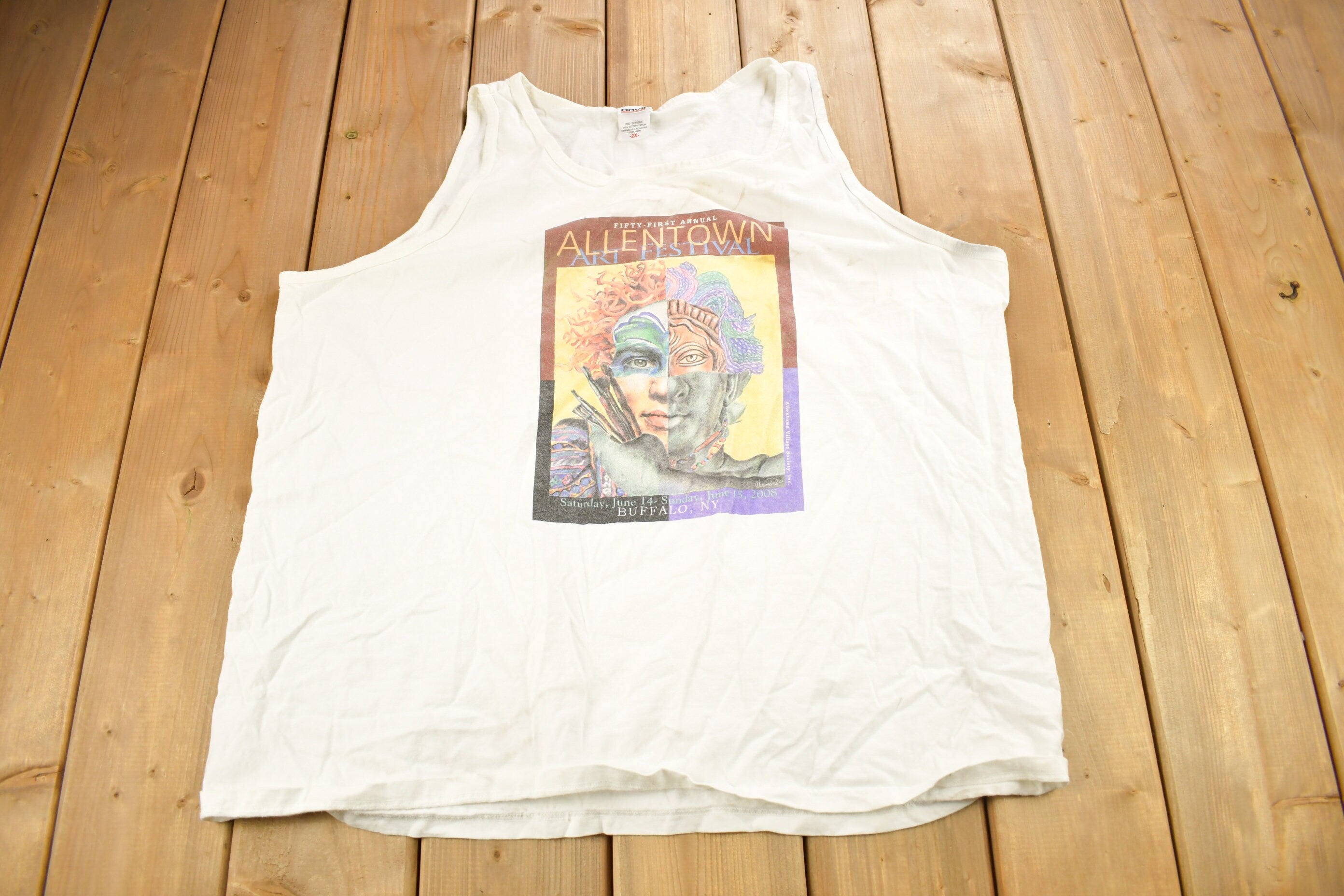 Vintage 1990s Allenstown Art Festival Souvenir Tank Top