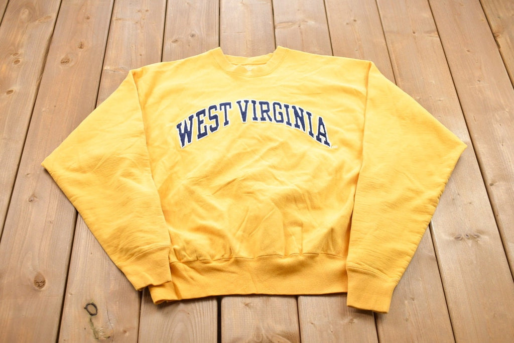 Vintage 1990s West Virginia Collegiate Crewneck Sweatshirt