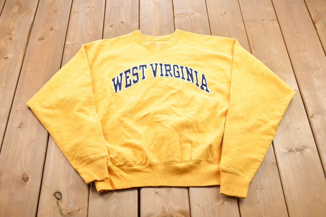 Vintage 1990s West Virginia Collegiate Crewneck Sweatshirt