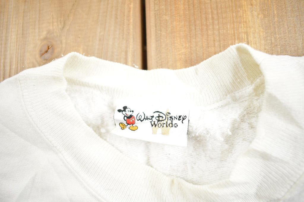 Vintage 1990s Walt Disney World Embroidered Crewneck Made In USA