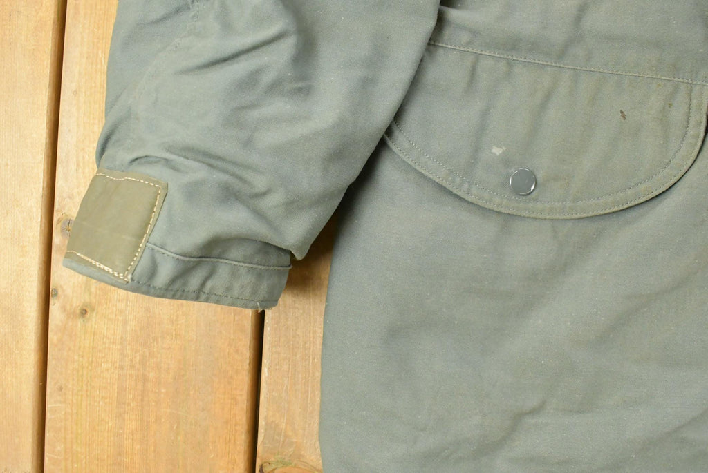 Vintage 1970s Military Cold Weather N-3B Military Fur Hood Parka Jacket Men's Small