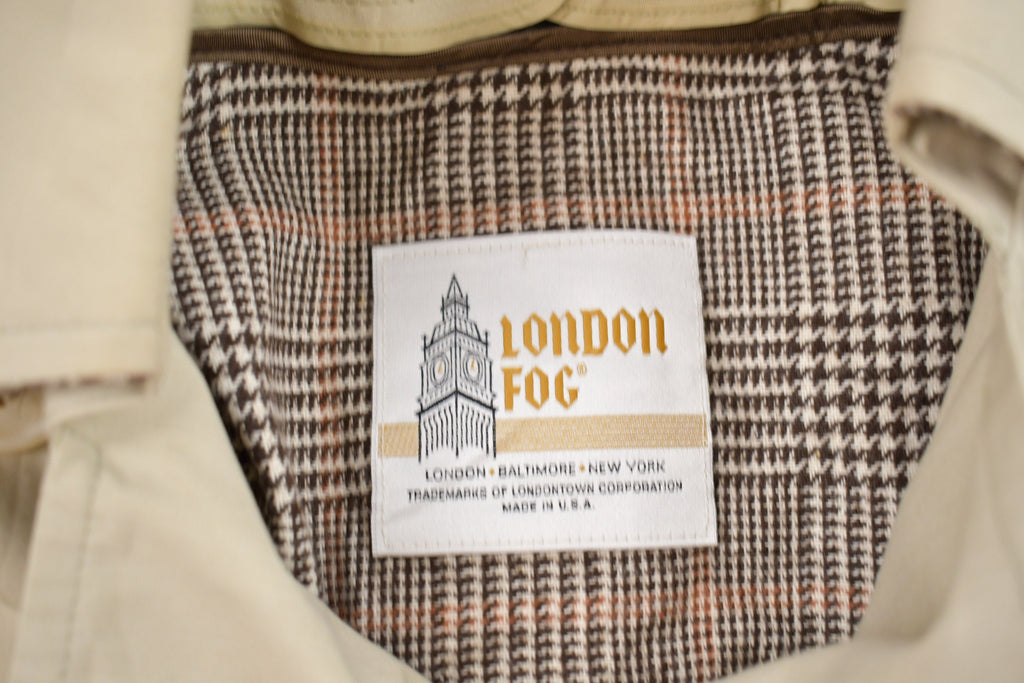 Vintage 1990s London Fog Blanket Lined Full Length Jacket