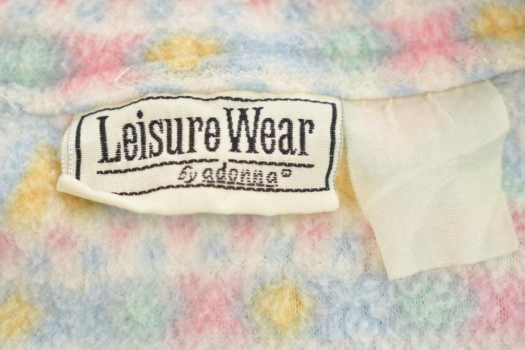 Vintage 1990s Leisure Wear by Adonna Quarter Zip Fleece Sweater