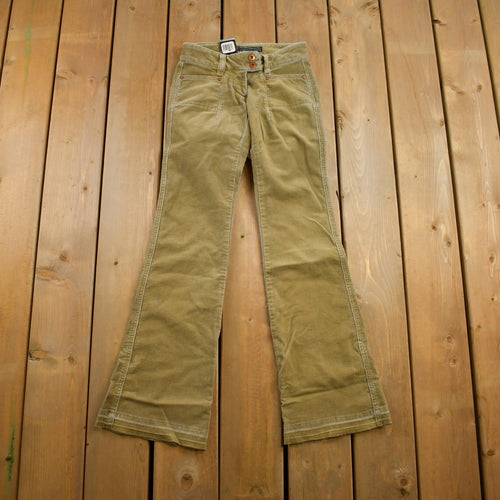 Vintage 1990s Parasuco Deadstock Green Pants Size 26x31 / Made in Canada / Streetwear Fashion / Vintage Pants