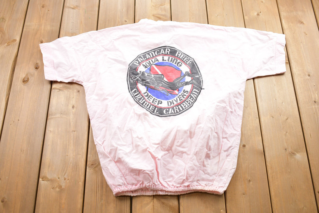 Vintage 1990s Cozumel Caribbean Deep Dives Graphic T-Shirt