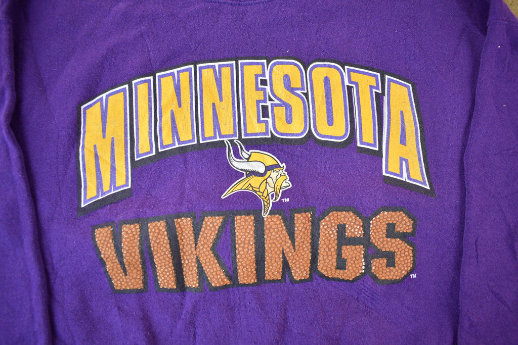 Vintage 1990s Minnesota Vikings NFL Crewneck Sweatshirt Men's Large