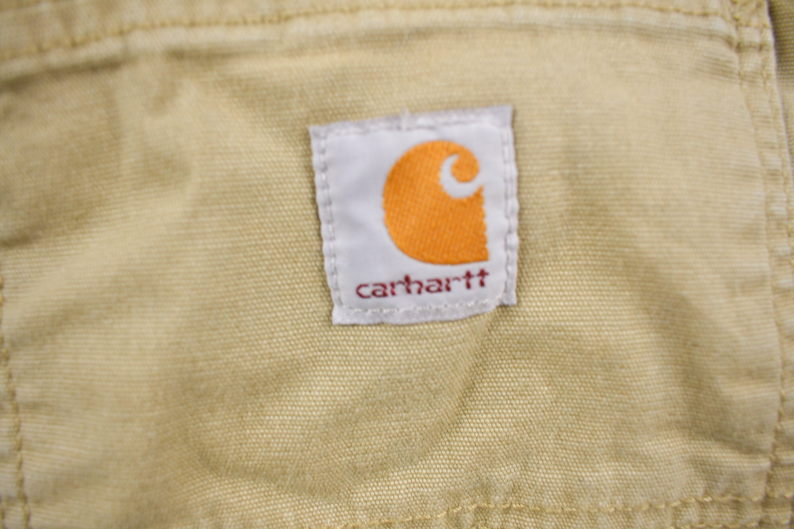 Vintage Y2K Carhartt Relaxed Fit Beige Pants Size 32 x 30