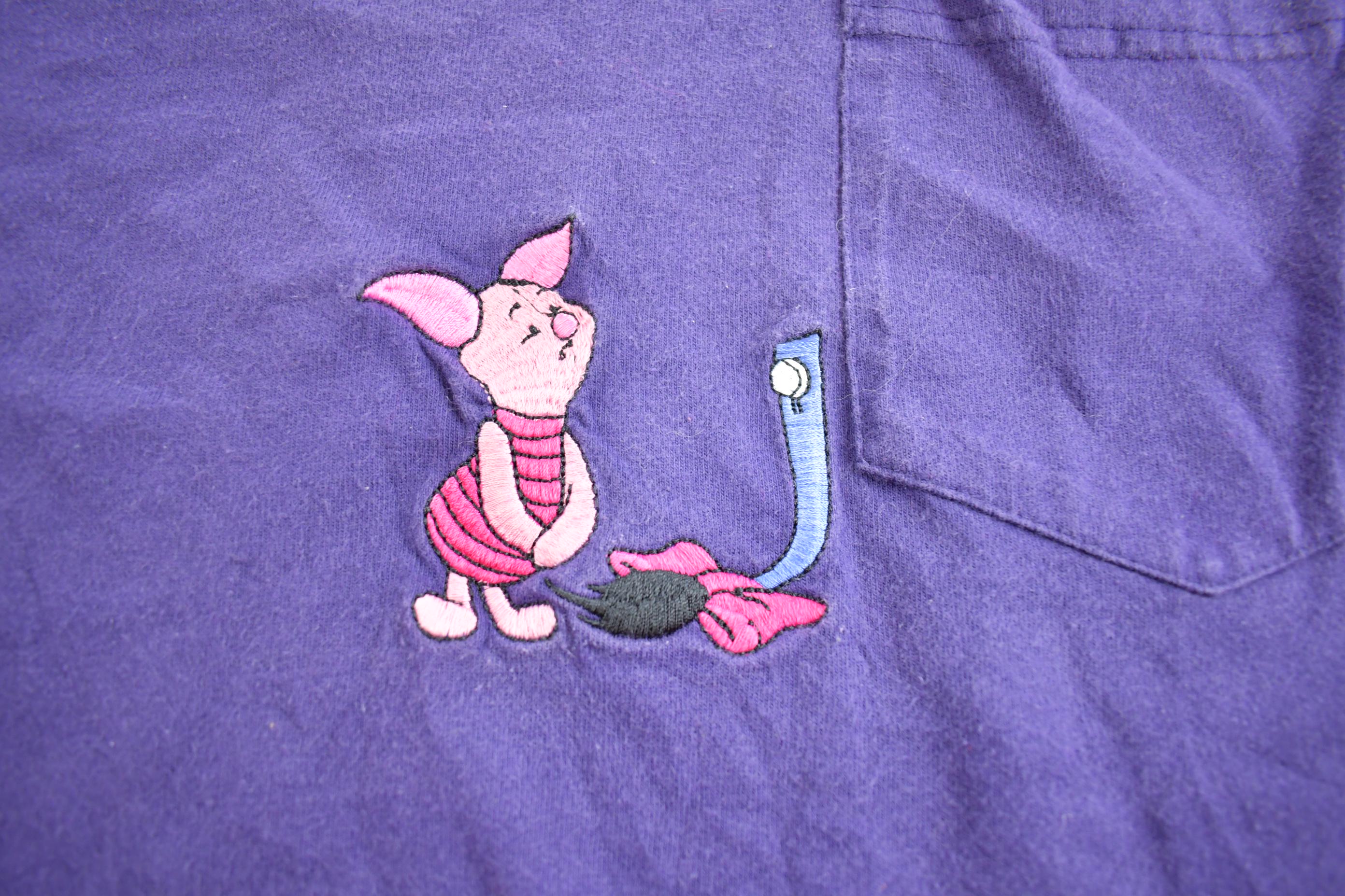 Vintage 1990s Winnie The Pooh Disney Store Piglet Eeyore Embroidered Disney Crewneck