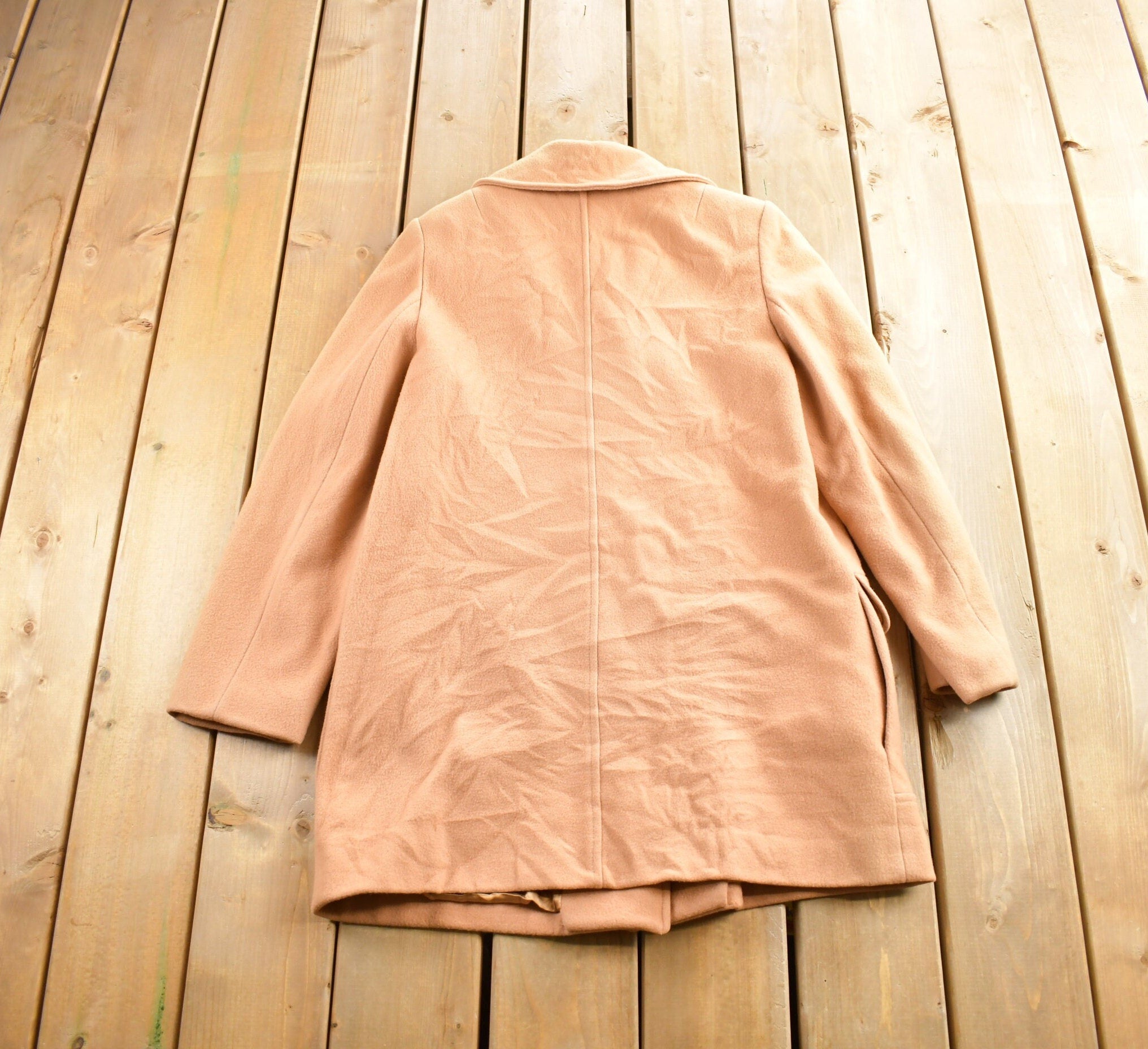 Vintage 1970s Mackintosh 100% Wool Button Up Jacket Made In USA