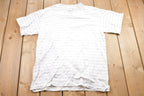 Vintage 1990s Crable Sportswear Striped Graphic T-Shirt