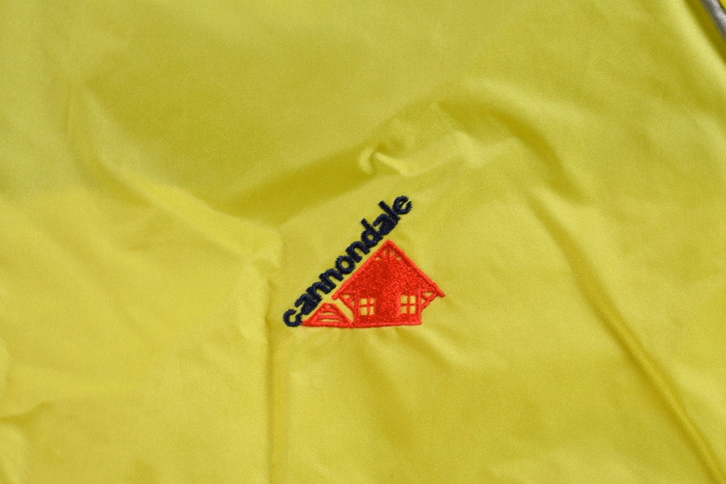 Vintage 1990s Cannondale Yellow Windbreaker Jacket Size Medium