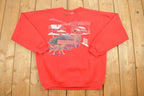 Vintage 1990s Winter Farm Graphic Sweatshirt
