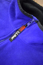 Vintage 1990s LL Bean Polar Tec Fleece Sweater / Outdoorsman / Full Zip / Sportswear / Teal Fleece / Streetwear / Athleisure / Hiking