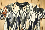 Vintage 1990s Coogi Australia 3D Cable Knit Crewneck Sweater