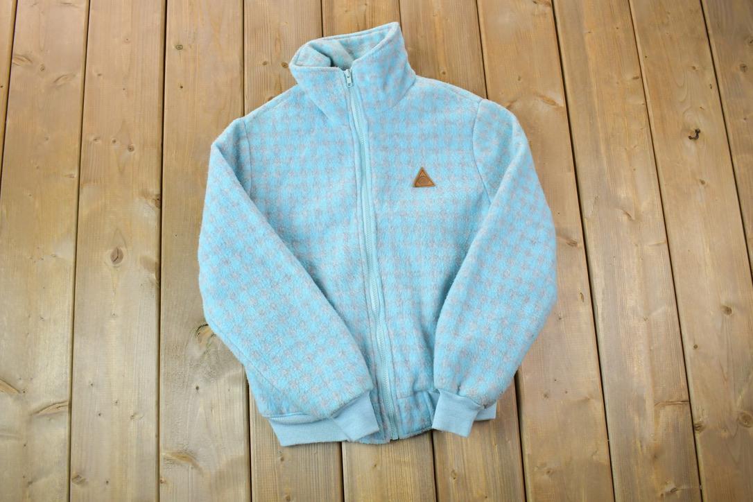 Vintage 1990s Junior Connection Fleece Sweater / Outdoorsman / 90s Sweater / Streetwear / Hiking / Fleece Zip up