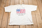 Vintage 1990s Levi's American Flag Graphic T-Shirt