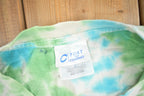 Vintage Y2K Green & Blue Tie Dye T-Shirt
