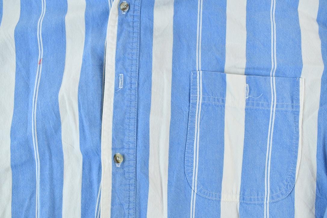 Vintage 1990s Denim Express Striped Button Up Shirt