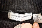Vintage 1990s Maggie Lawrence Chunky Cable Knit Mock Neck Sweater Women's L