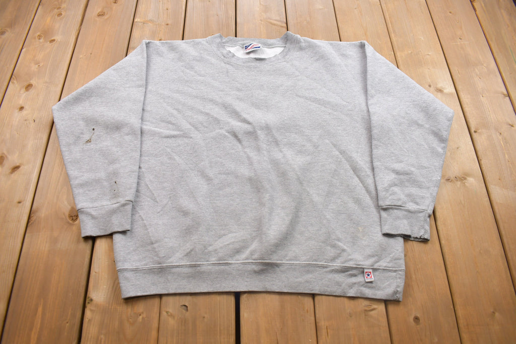 Vintage 1980s Converse Blank Grey Crewneck Sweatshirt