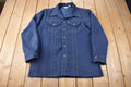 Vintage 1970s Levi's Panatela Tops Western Style Pearl Snap Button Up Shirt Made in USA Size L