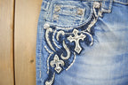 Vintage Y2K Miss Me Faded Low Rise Jeans Size Boot Cut Size 26x33