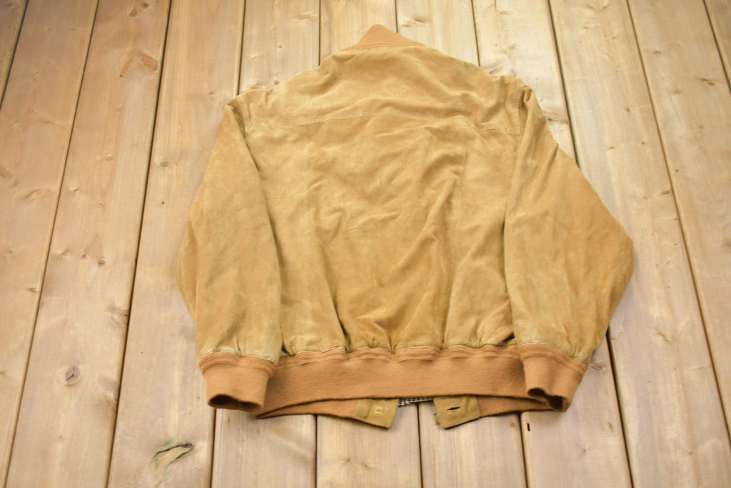 Vintage 1990s Outback Red Suede Leather Jacket