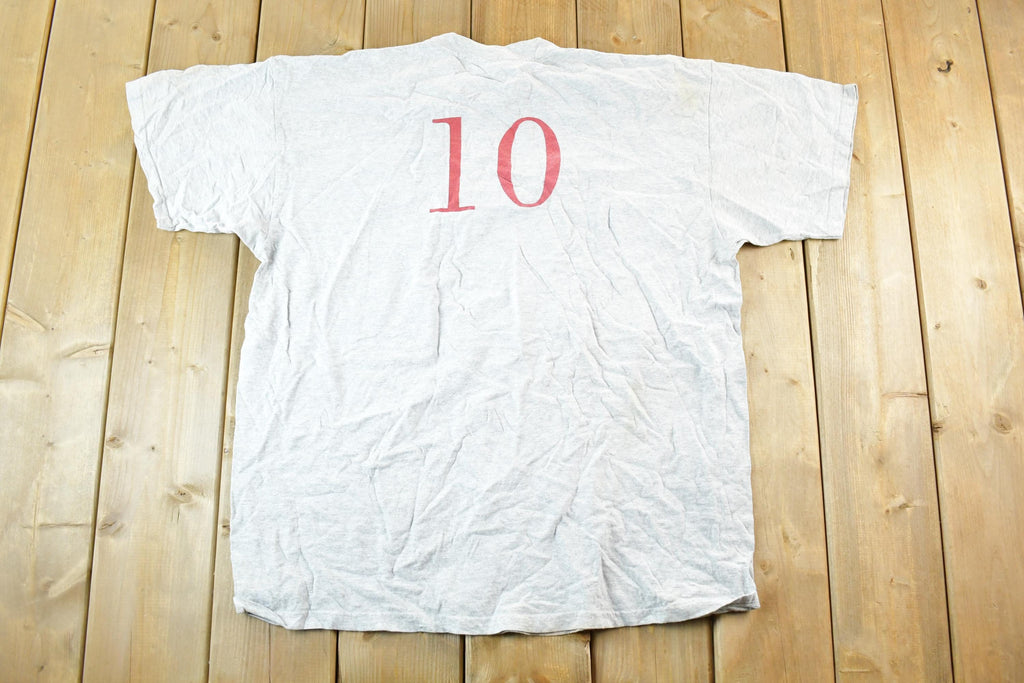 Vintage 1990s Nike Big Swoosh Graphic T-Shirt Mens Large
