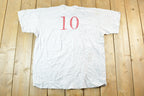 Vintage 1990s Nike Big Swoosh Graphic T-Shirt Mens Large