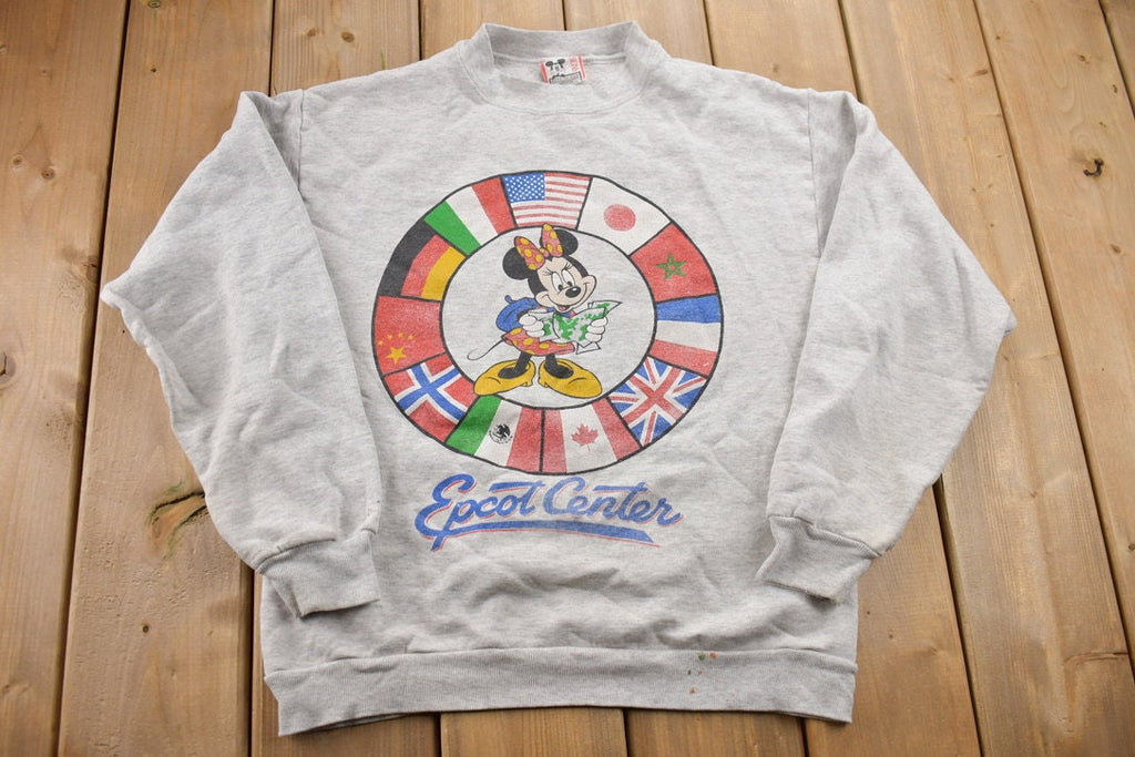Vintage 1990s Minnie Mouse Disney Epcot Center Crewneck