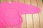 Vintage 1980s Blank Hot Pink Crewneck Sweatshirt