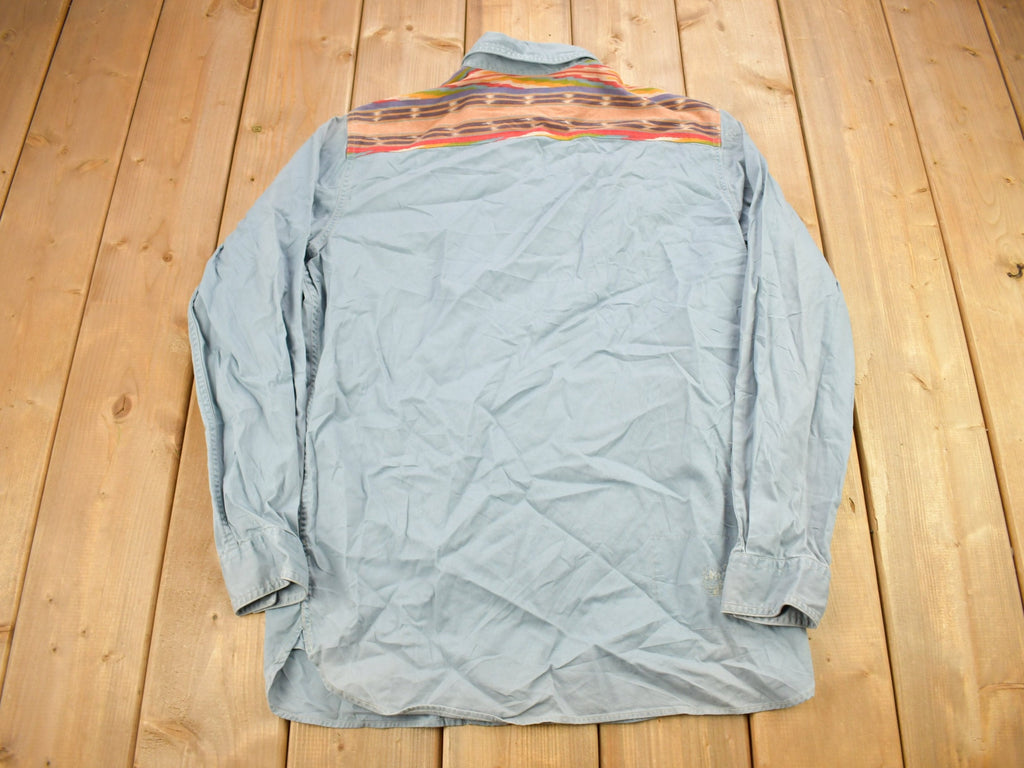 Vintage 1990s Polo Ralph Lauren Aztec Shoulder Button Up Shirt