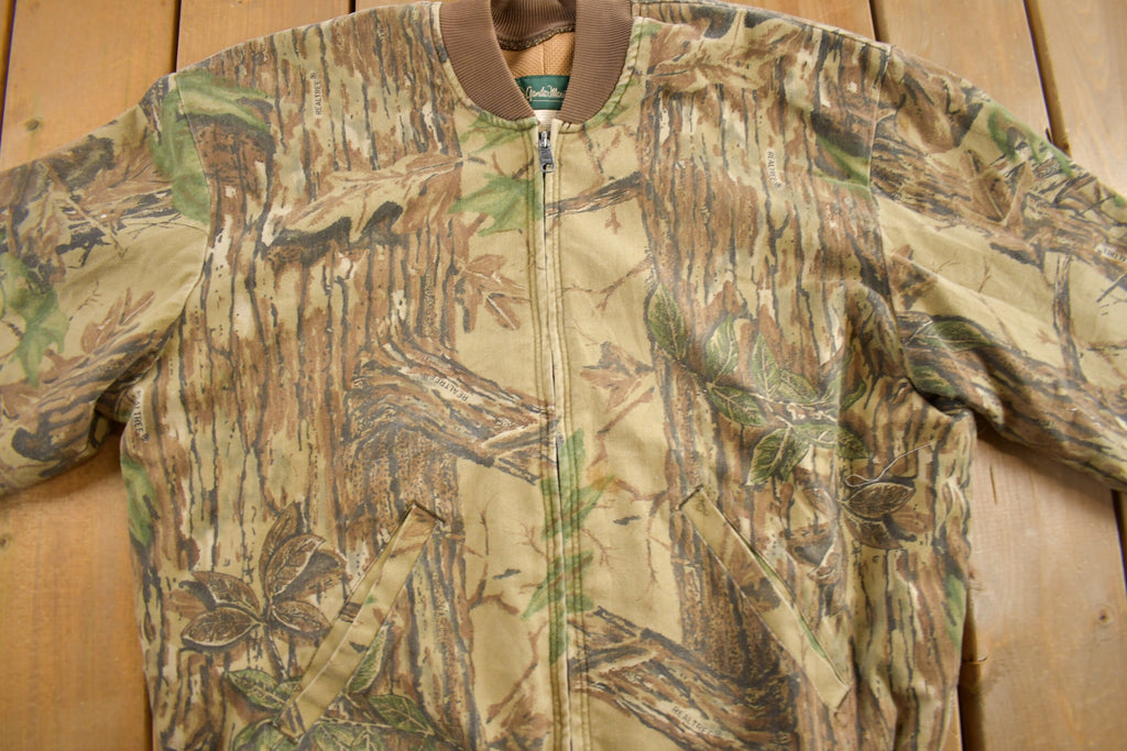 Vintage 1990s Gander Mountain Camo Bomber Jacket
