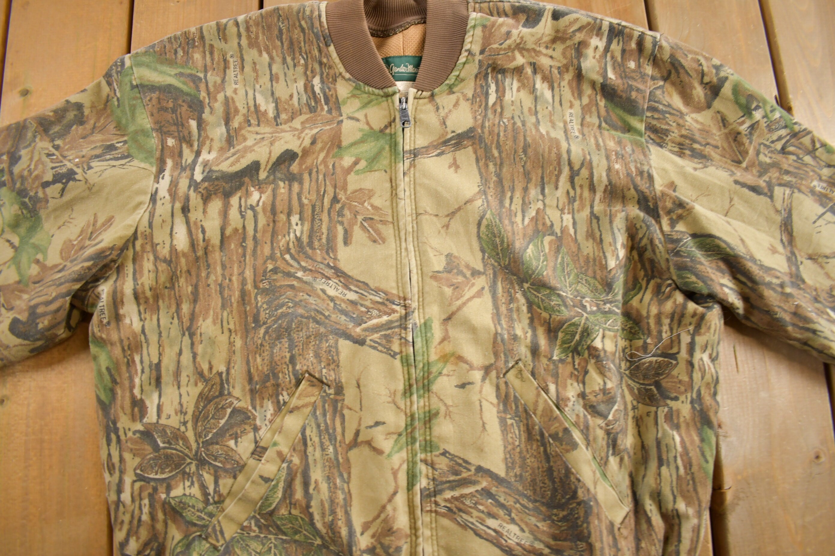 Vintage 1990s Gander Mountain Camo Bomber Jacket