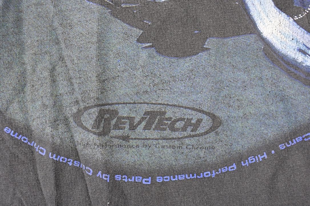 Vintage 1990s Revtech Custom Chrome Bald Eagle Motorcycle Souvenir T-Shirt Men's M