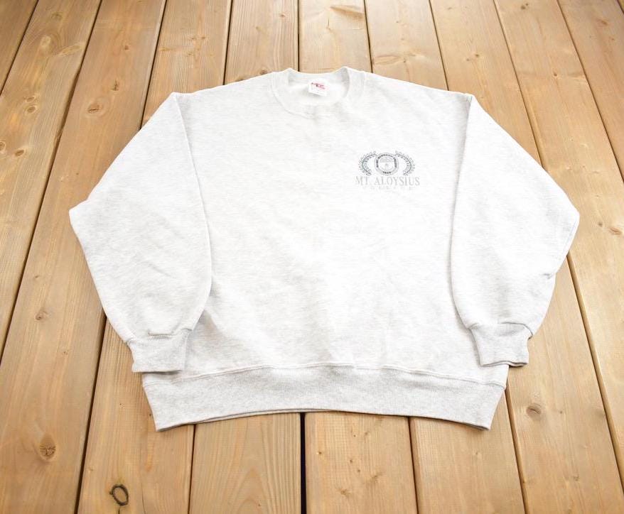 Vintage 1980s Mt. Aloysius College Crewneck Made In USA