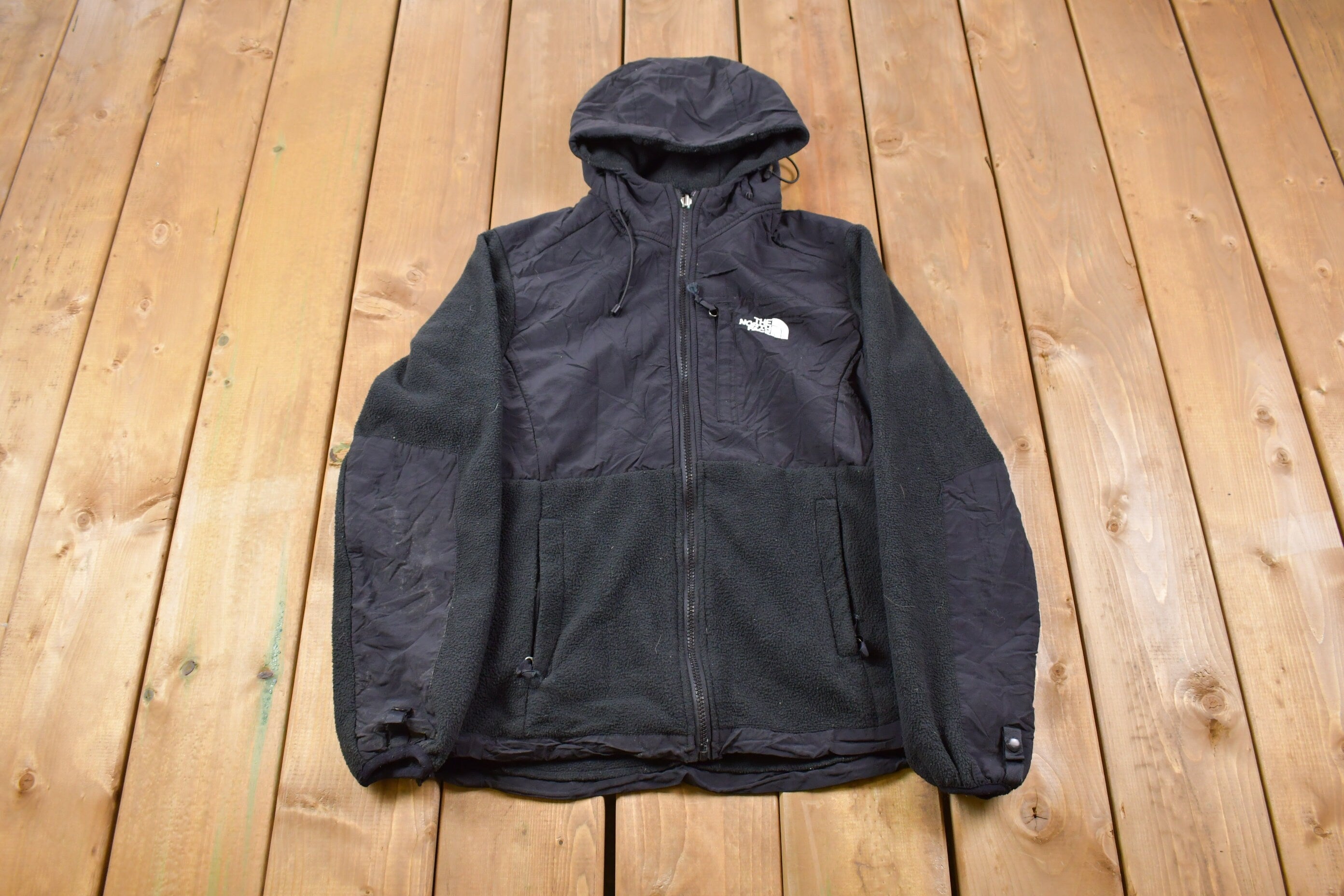 Vintage 1990s North Face Hooded Denali Fleece Sweater