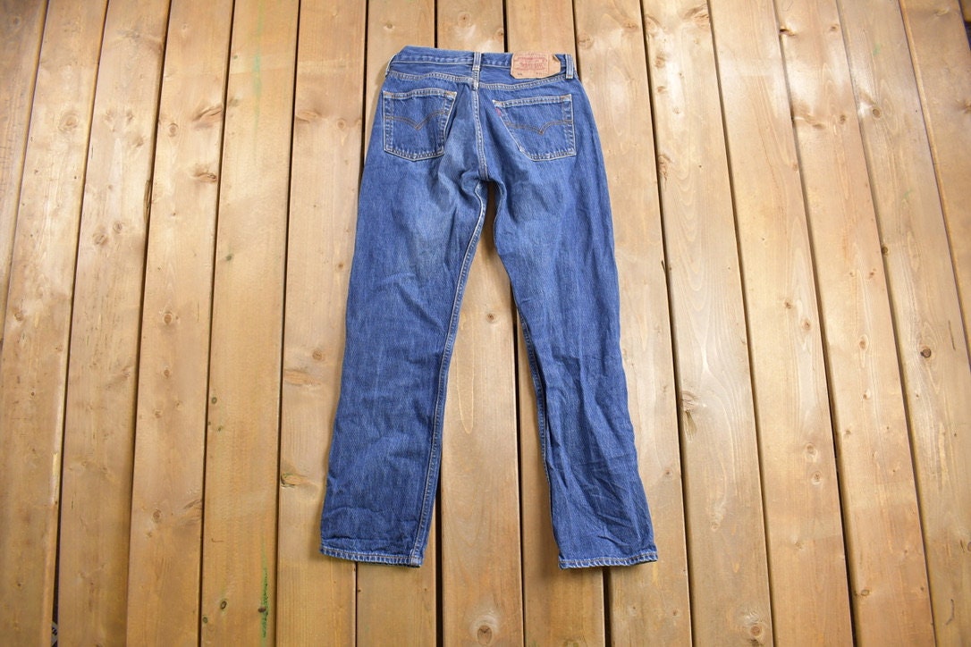 Vintage 1990s Levi's 501 Red Tab Denim Jeans Size 28 x 28