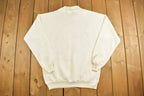 Vintage 1980s Morning Sun Floral Graphic Collared Sweatshirt