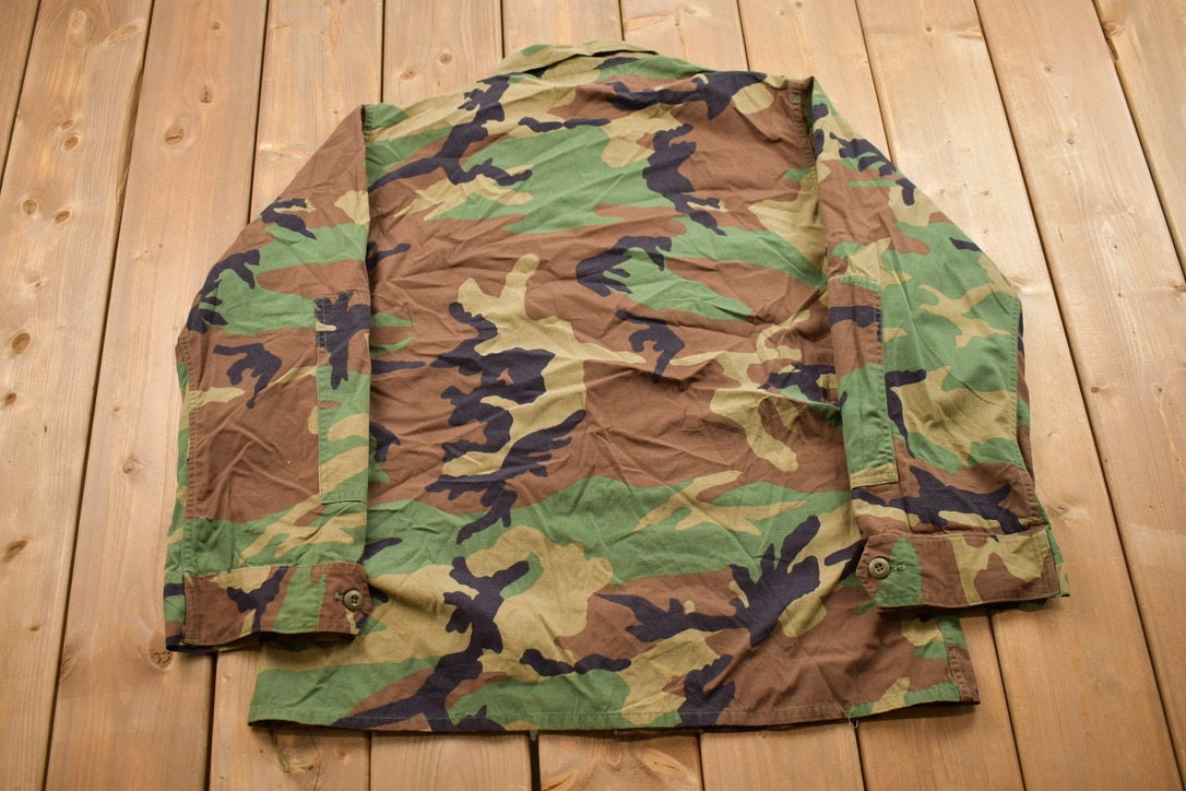 Vintage Military Button Up Shirt