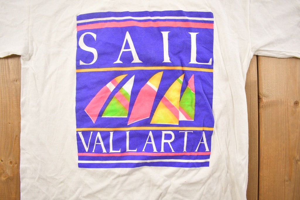 Vintage 1990s Sail Vallarta Travel T-Shirt