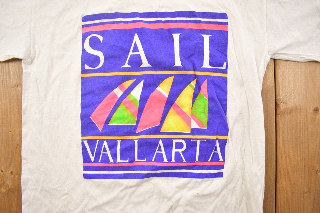 Vintage 1990s Sail Vallarta Travel T-Shirt