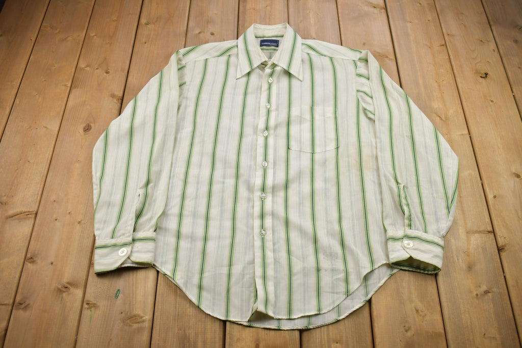 Vintage 1980s Striped Button Up Shirt /