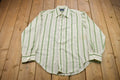 Vintage 1980s Striped Button Up Shirt /