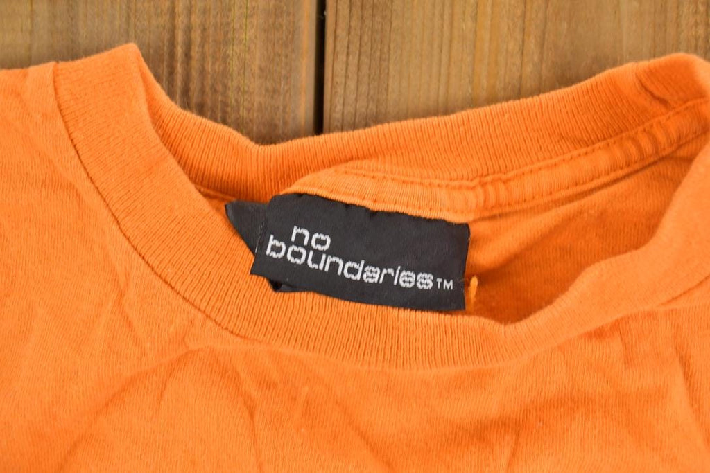 Vintage 1990s Shok Value Skateboarding Fire Head Graphic Long Sleeve T-Shirt