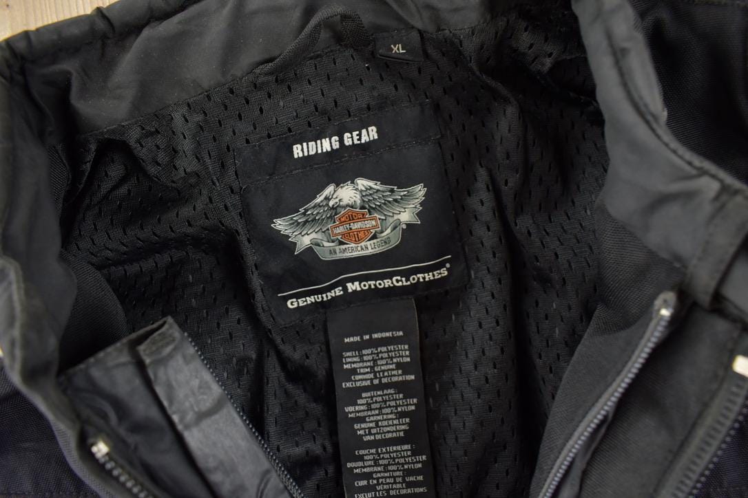 Vintage 1990s Harley Davidson Motorcycles Light Jacket Size XL